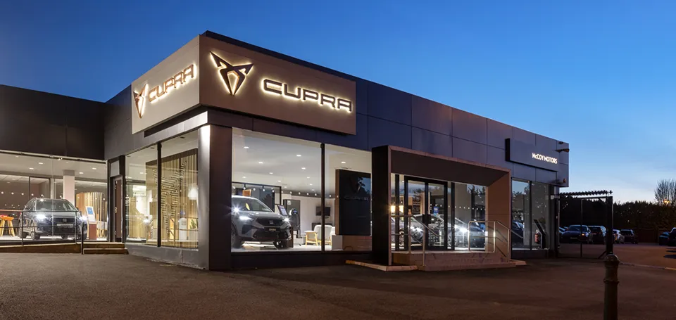 Cupra dealership exterior